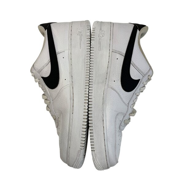 Mens 12 Nike Air Force 1  Low White/Black Sneakers Athletic CT2302-100 GUC main image 11